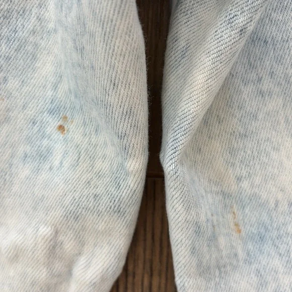 Flying Monkey High Rise Ankle Skinny White Wash Distressed Jeans, Size 29 - Picture 9 of 9